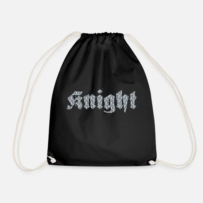 Knight - Drawstring Bag - black