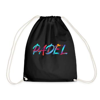 Padel Calls Me - Gift for padel lover - Drawstring Bag - black - Front