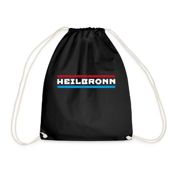 Heilbronn - Turnbeutel - Schwarz - Vorne