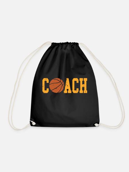 Vintage Basketball Coach Designs T-Shirt Présent - Sac de sport léger - noir