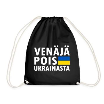 venäjä pois ukrainasta - Turnbeutel - Schwarz - Vorne