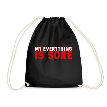 Tout est douloureux 3 - Sac de sport léger - noir - Devant