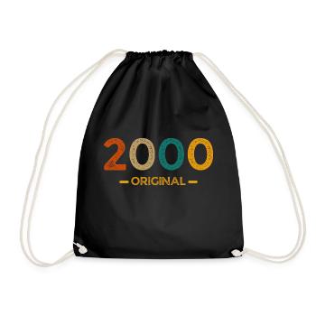 2000 Original - Drawstring Bag - black - Front