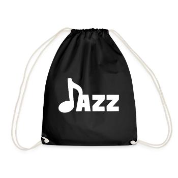 Jazz Music Note Jazz Soul Blues Music - Drawstring Bag - black - Front