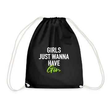 Les filles veulent juste avoir du Gin - Sac de sport léger - noir - Devant