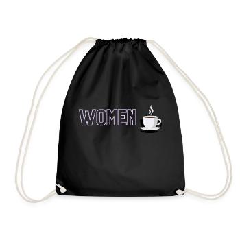 « Femmes » drôle de chemise de fête de rencontre - Sac de sport léger - noir - Devant