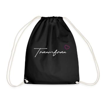 Traumfrau white - Turnbeutel - Schwarz - Vorne