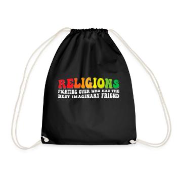 Drôle de science athée - La religion et ses - Sac de sport léger - noir - Devant
