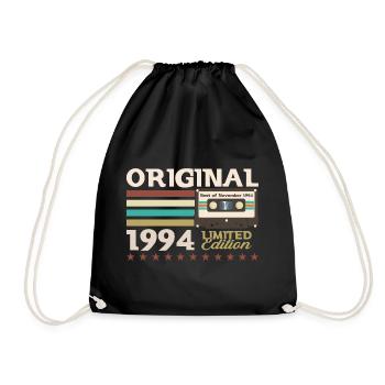 29e anniversaire Cassette Novembre Vintage 1994 - Sac de sport léger - noir - Devant