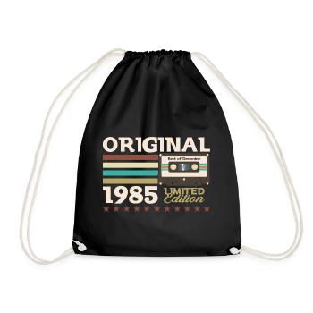 Cassette 38e anniversaire décembre 1985 - Sac de sport léger - noir - Devant