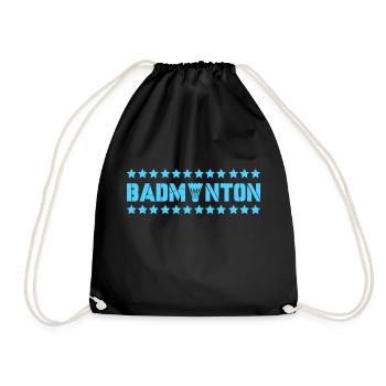 badminton - Turnbeutel - Schwarz - Vorne