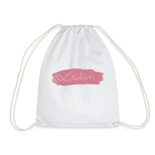 pink lichess - Drawstring Bag