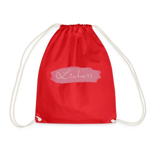pink lichess - Drawstring Bag