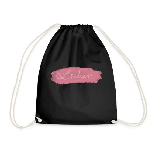 pink lichess - Drawstring Bag