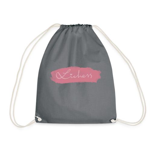 pink lichess - Drawstring Bag