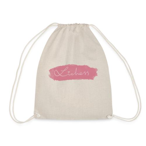 pink lichess - Drawstring Bag