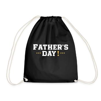 FATHER'S DAY - Drawstring Bag - black - Front