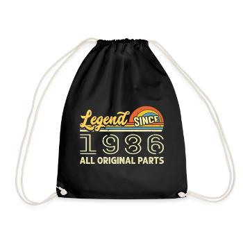 Legendary since 1986 Birthday 1986 Born 1986 - Drawstring Bag - black - Front
