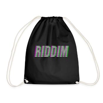 RIDDIM - Drawstring Bag - black - Front