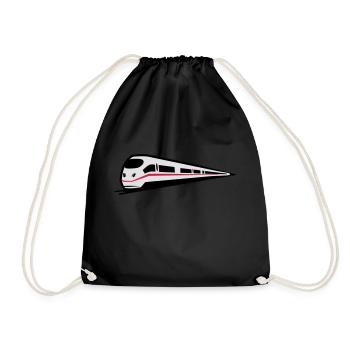Glace de chemin de fer train - Sac de sport léger - noir - Devant
