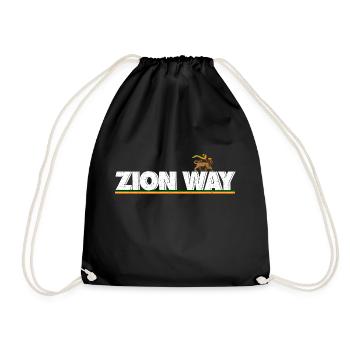 Reggae Zion Way - Drawstring Bag - black - Front