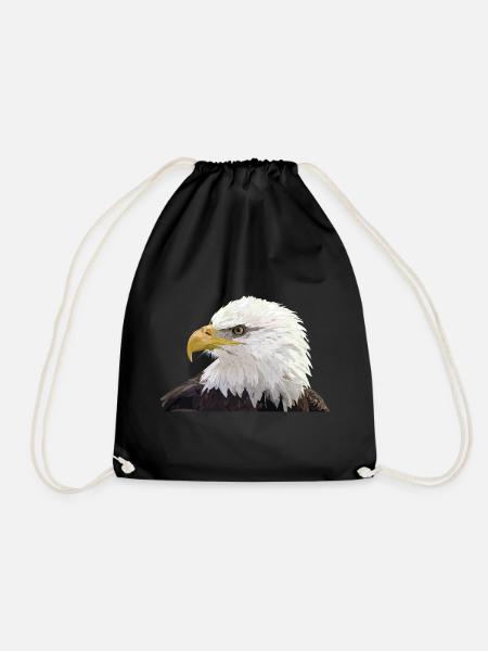Weißkopfseeadler - Turnbeutel - Schwarz