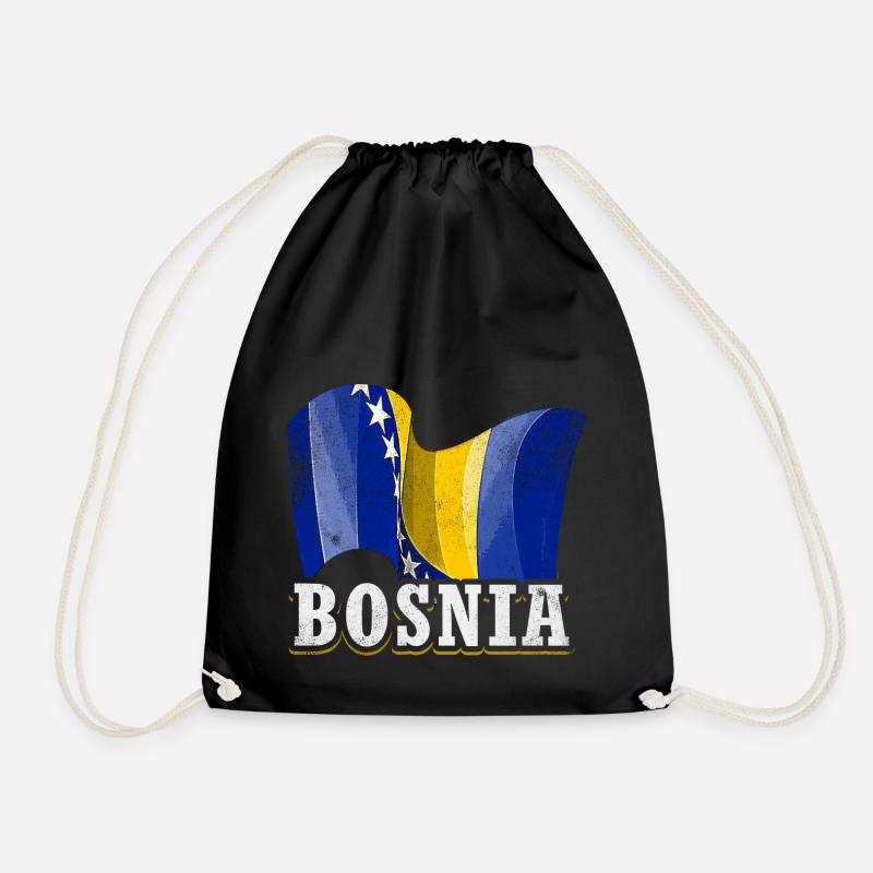 Drapeau de la Bosnie - Sac de sport léger - noir