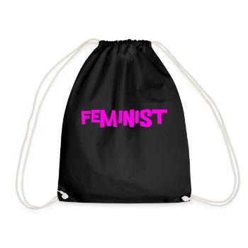 Feminist - Turnbeutel - Schwarz - Vorne