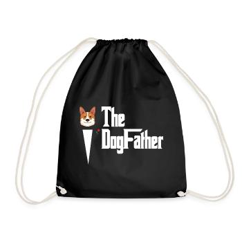 Corgi Lover Gift, Le Père chien - Sac de sport léger - noir - Devant
