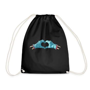 Zombie Love - Drawstring Bag - black - Front