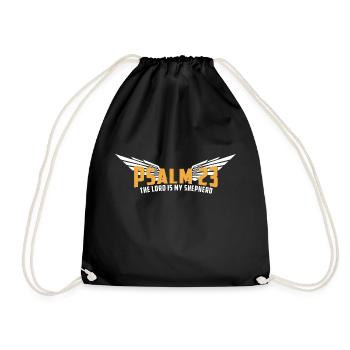 Psaume 23 Le Seigneur est mon berger - Sac de sport léger - noir - Devant