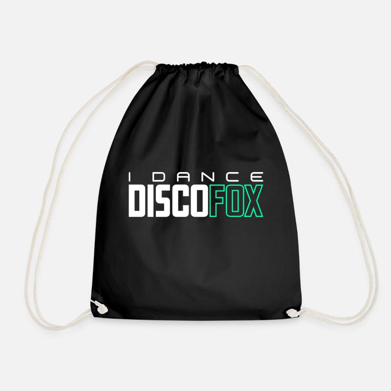 I dance Discofox - Drawstring Bag - black