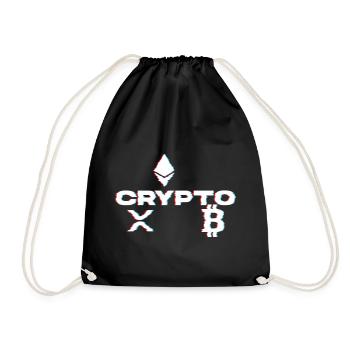 Crypto Glitch - Turnbeutel - Schwarz - Vorne
