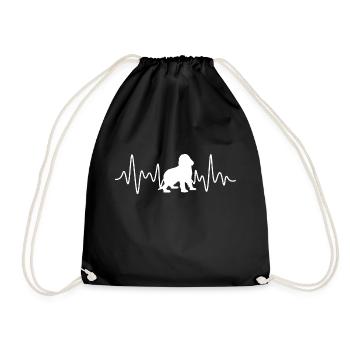 Cocker Spaniel Heartbeat - Sac de sport léger - noir - Devant