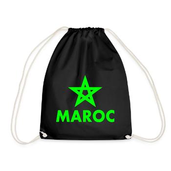 Morocco - Drawstring Bag - black - Front