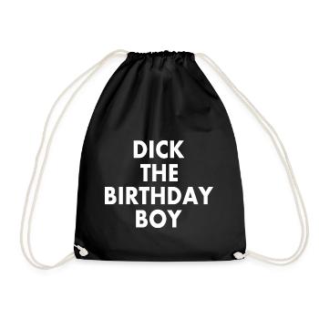 Dick the birthday boy - Drawstring Bag - black - Front