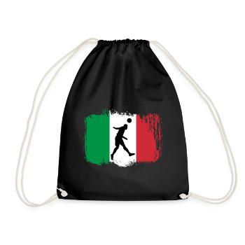 Football Italy Sport - Drawstring Bag - black - Front