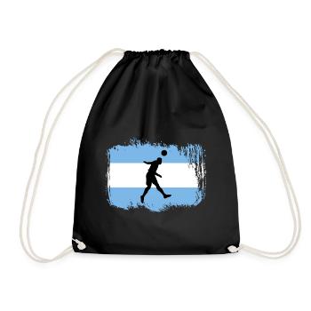 Football Argentina Sports - Drawstring Bag - black - Front