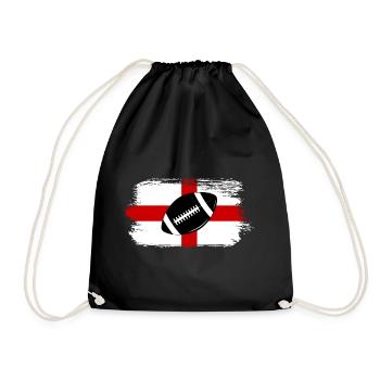 England Rugby Sport - Turnbeutel - Schwarz - Vorne