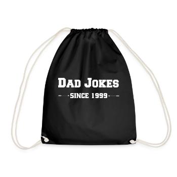 Dad Jokes since 1999 - Turnbeutel - Schwarz - Vorne
