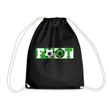 FootFootball Algeria - Drawstring Bag - black - Front