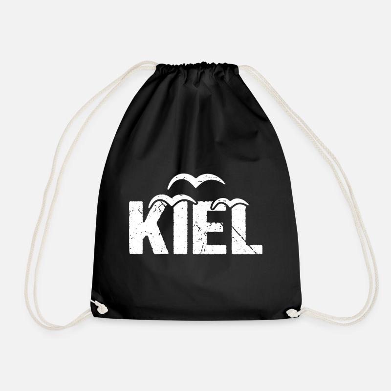 Kiel Möwe Hansestadt Kiel - Turnbeutel - Schwarz