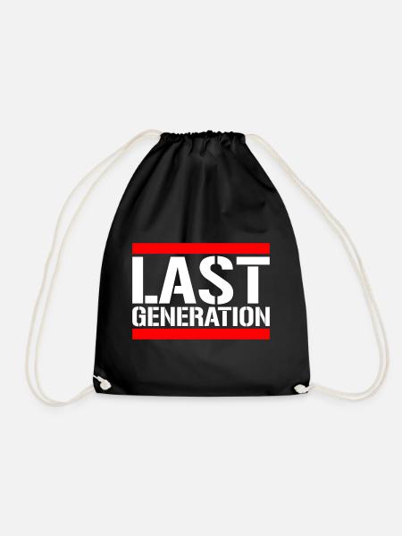 Letzte Generation | Farben änderbar - Turnbeutel - Schwarz
