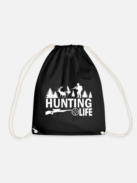 Hunting Life - Turnbeutel - Schwarz