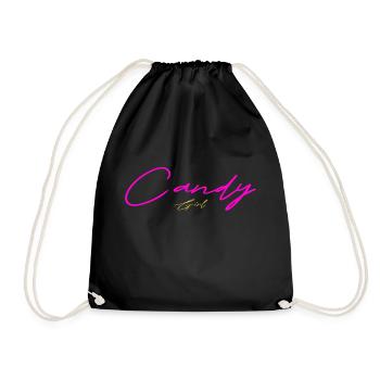 Candy Girl Gift Pink - Drawstring Bag - black - Front
