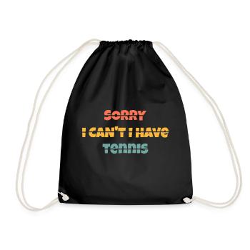 Sorry I can't I have tennis - Sac de sport léger - noir - Devant