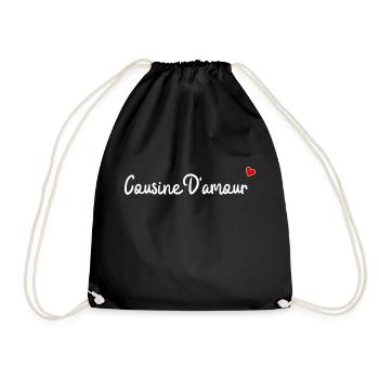 Cousine d'amour - Sac de sport léger - noir - Devant