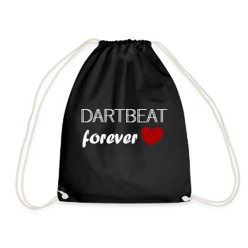 Mon cœur bat pour les fléchettes - Sac de sport léger - noir - Devant