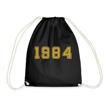 Année 1984 - Sac de sport léger - noir - Devant