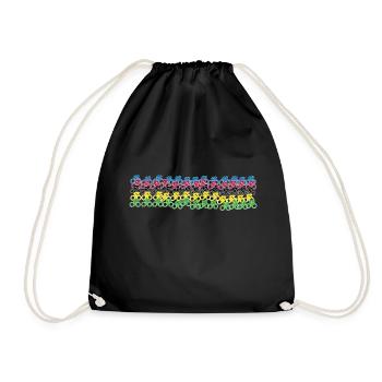 World Champion Jersey Rainbow Jersey Cycling - Drawstring Bag - black - Front